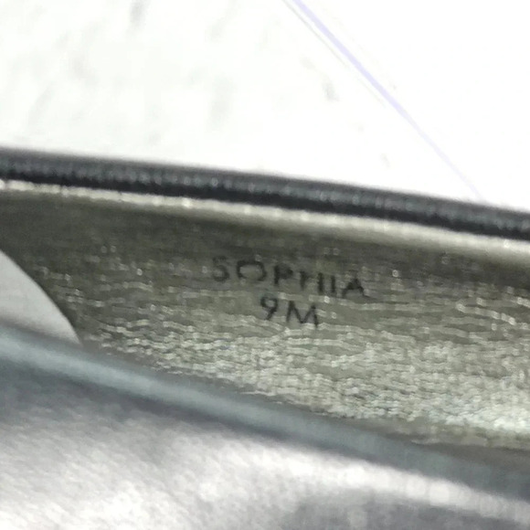 Tahari SOPHIA Black Leather Platform‎ Pump Heels Women's Sz 9 Classy Chic Office - Picture 9 of 10